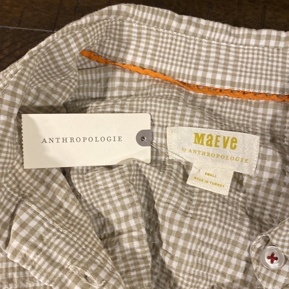Maeve by Anthropology Button Down Tunic Shirt - Picture 12 of 14